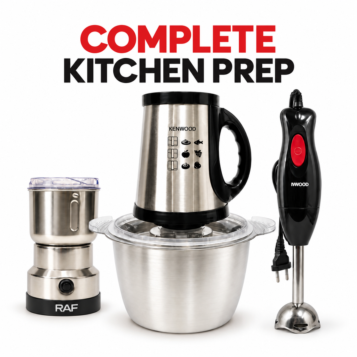Kenwood KN-903G Electric Meat Grinder & Chopper - 5L Steel Bowl