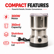 RAF R.7114 Electric Coffee & Spice Grinder - 300W, 350ml