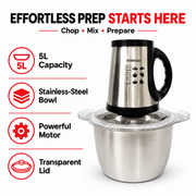 Kenwood KN-903G Electric Meat Grinder & Chopper - 5L Steel Bowl