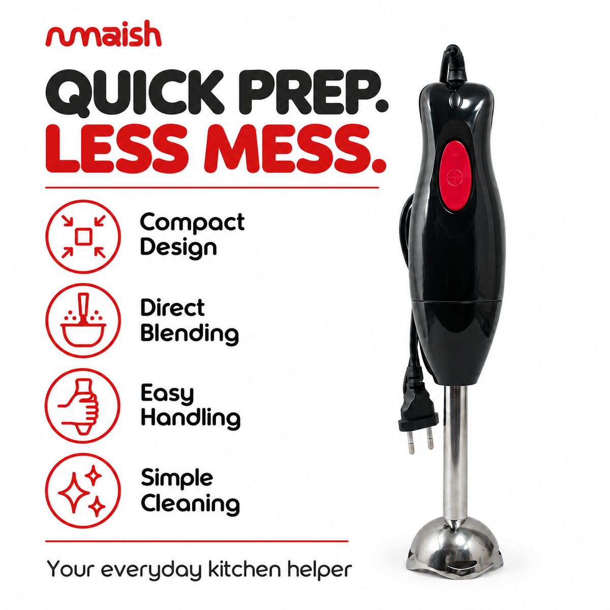 Kenwood Hand Blender with Stainless-Steel Blade